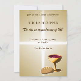 Bröd och Vin: den sista Påsk-kommunen Inbjudningar