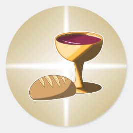 Bröd och Vin: den sista Påsk-kommunen Runt Klistermärke