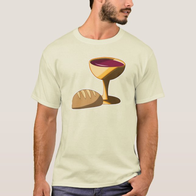 Bröd och Vin: den sista Påsk-kommunen T Shirt (Framsida)