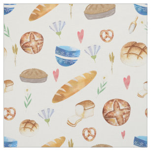 Bröd PAJ Bakery Watercolor Mönster Tyg