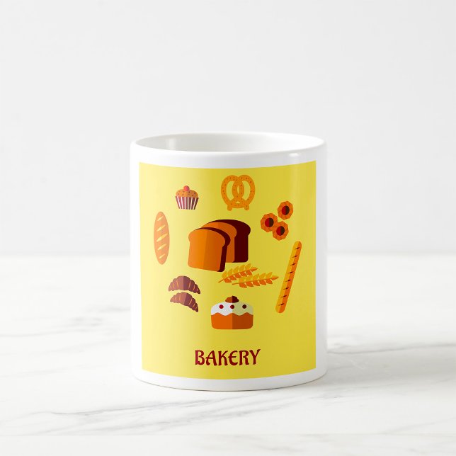 Bröd, pastor och sötsaker kaffemugg (Skapare uppladdad)