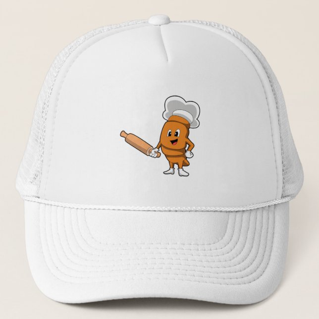 Bröd som Cook med rullande stift Keps (Framsida)