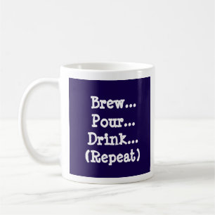 Bröda, surra, dricka (upprepa) kaffemugg