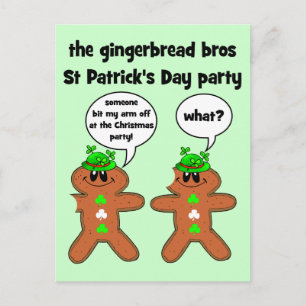 brödbröd St patrick's day party Vykort