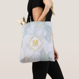 Brödd Blommigt Monogrammed WedWedFavor Tygkasse