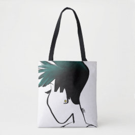 Broddad Ombre kanfas hänger lös Tygkasse