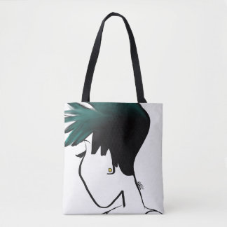 Broddad Ombre kanfas hänger lös Tygkasse