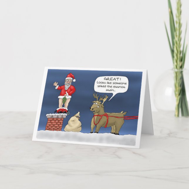 Broddade Egnog Helgkort (Framsida)