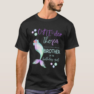 Broder 1:a födelsedag Sjöjungfru Oneder Sea Family T Shirt