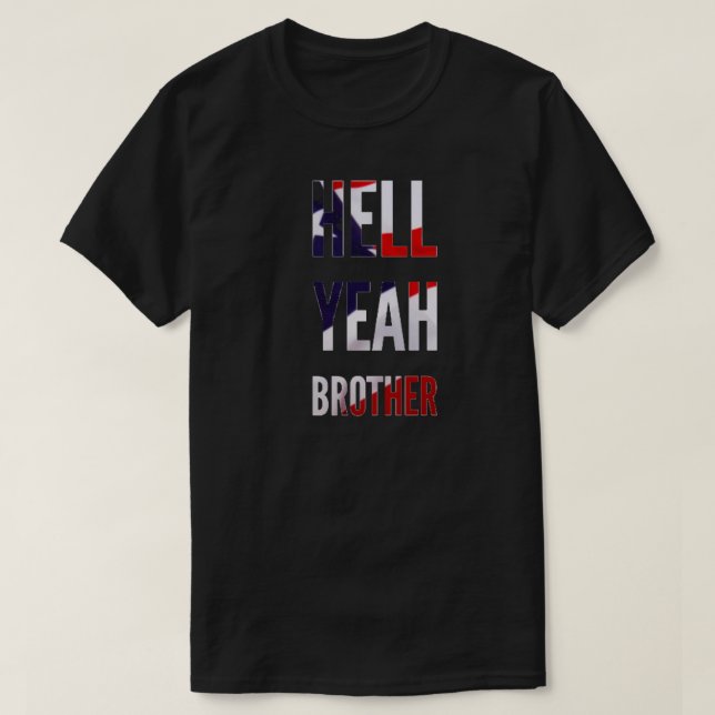 Broder American Flagga T Shirt (Design framsida)