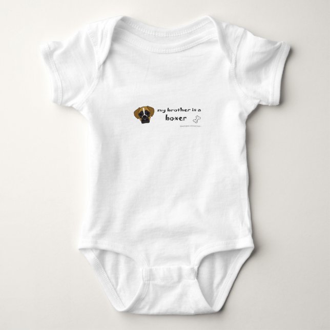 broder är en boxare tee shirt (Framsida)
