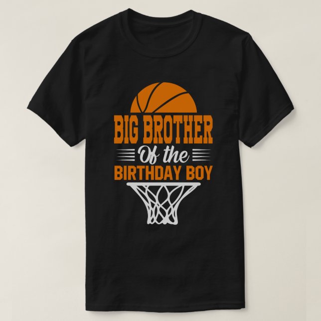 BRODER AV Basketboll för födelsedagspojken T Shirt (Design framsida)