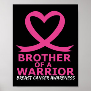 Bröder av bröstcancer i avföring från Rosa Hjärtat Poster
