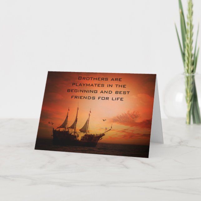 Bröder, bästa vänner för livet kort (Framsida)