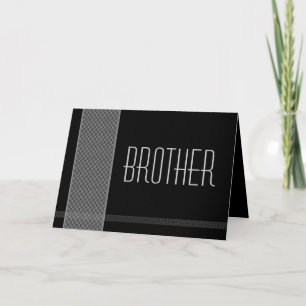 BRODER - Best Man - Svarta och silverrutor Inbjudan