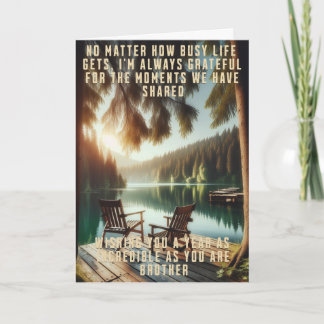 Broder Birthday, 5 x 7 vikt kort