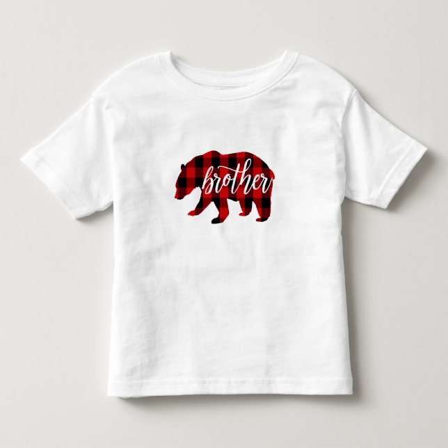 Broder Björn | Röd Rutig T Shirt (Framsida)
