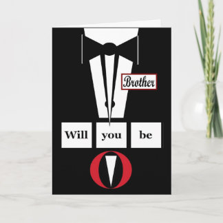 BRODER Bröllopsinbjudan - BEST MAN Inbjudan