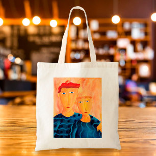 Bröder Contemporary Art Painting to Bag Tygkasse