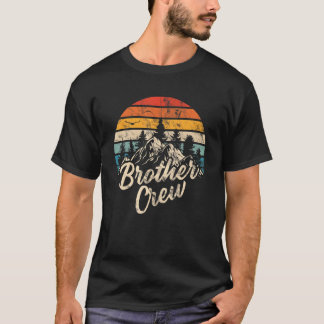Bröder Crew Camping Utomhus Solnedgång Sommarläger T Shirt