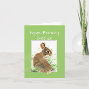 Bröder, Cute Rabbit, Carrot Cake Kort