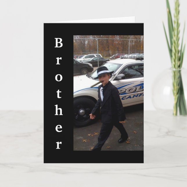 "BRODER" - DU (BÄTTRE) HAR EN UNDERBARARE BIRTHDAG KORT (Framsida)