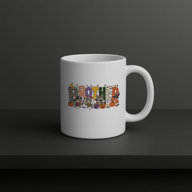 Bröder Duo Bokstavsblock  Kaffemugg (Skapare uppladdad)