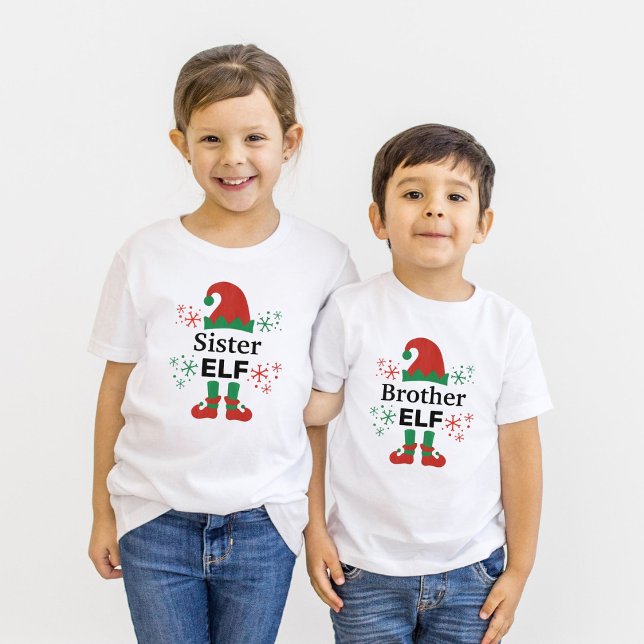 Broder Elf Pojkens Vita T Shirt (Skapare uppladdad)