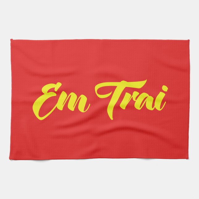 Broder - Em Trai ~ Ting Viet Kökshandduk (Horisontell)