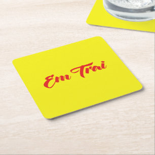 Broder - Em Trai ~ Ting Viet Underlägg Papper Kvadrat