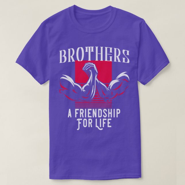 Bröder en Vänskap för livet T Shirt (Design framsida)
