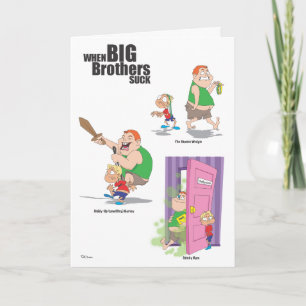 Broder för grattis på födelsedagen (idiot) kort