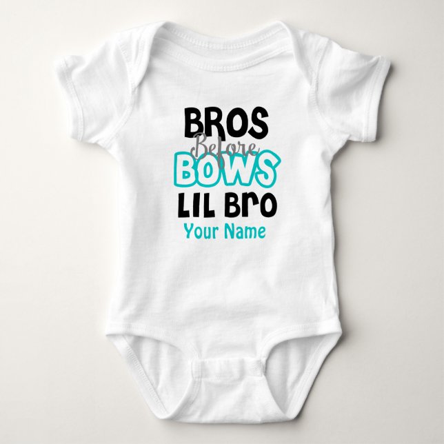 Bröder före Personligen Bows Little Brother T-shirt (Framsida)