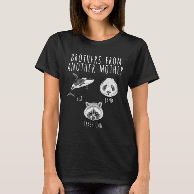 Bröder från en annan Mor Orca Panda Raccoon T Shirt (Framsida)