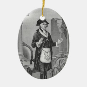 Broder George Washington Julgransprydnad Keramik