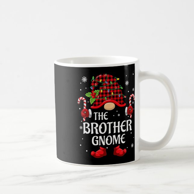 Broder Gnome Matchande Jul Pjs För Familjen  Kaffemugg (Höger)