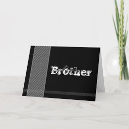 BRODER - Groomsman - svart- och silverkontroller Inbjudan