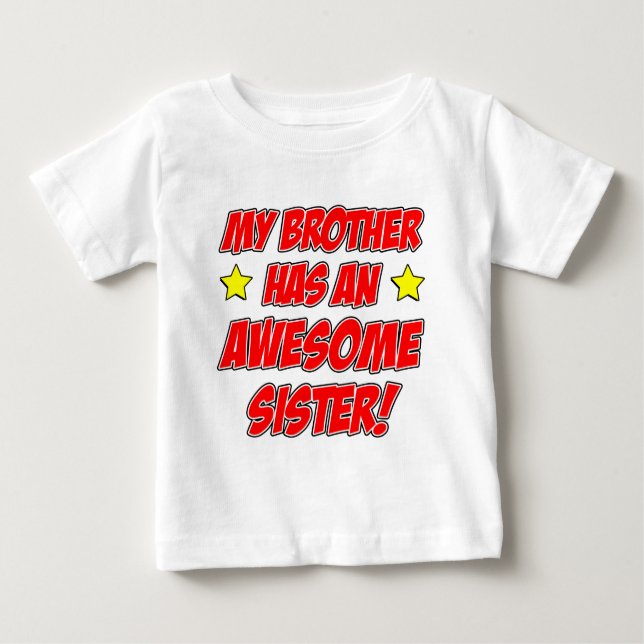 Broder har en Fantastisk-syster T-shirt (Framsida)