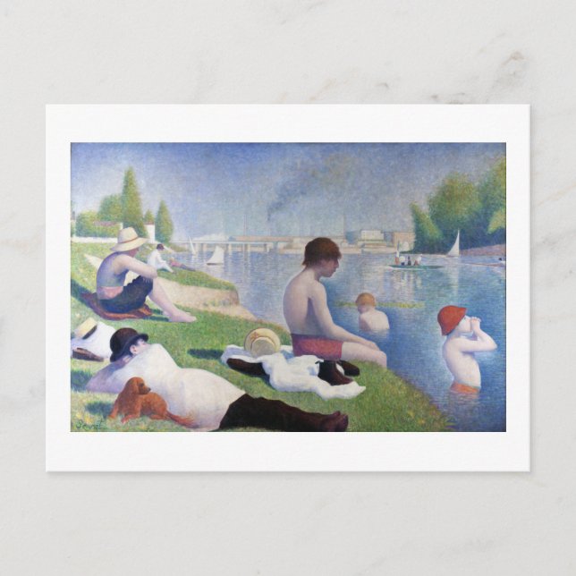 Bröder i Anieres, Seurat Vykort (Framsida)
