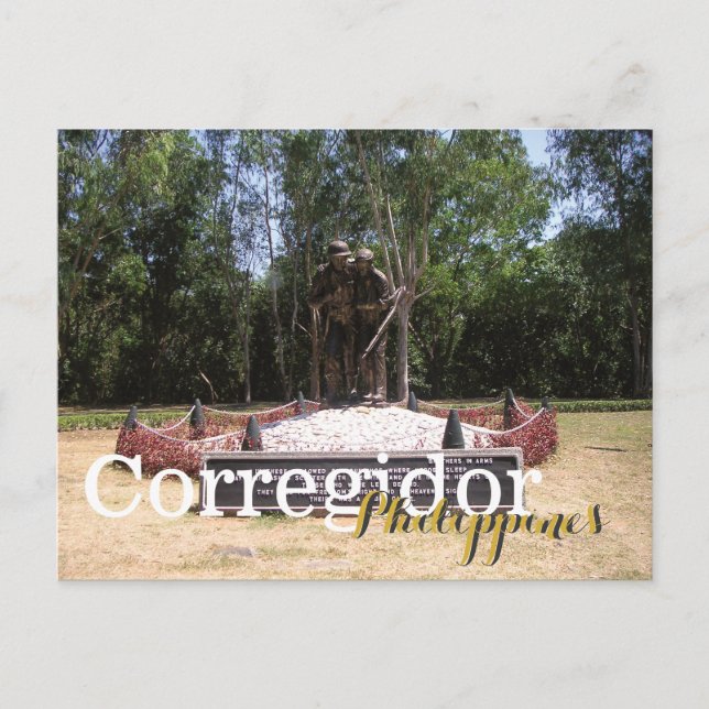 Bröder i Arm Corregidor Bataan Filippinerna Vykort (Framsida)