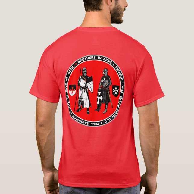 Bröder i ärmarrunda förseglar skjortan t shirt (Baksida)