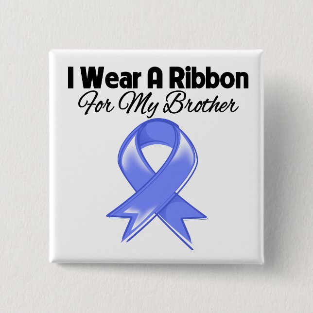 Broder - I Bära Periwinkle Ribbon Knapp (Framsida)