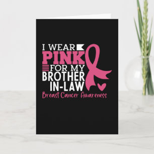 Broder i familjen Matching Breast Cancer Kort