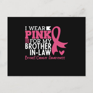 Broder i familjen Matching Breast Cancer Vykort