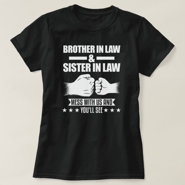 Broder i juridik syster  t shirt (Design framsida)