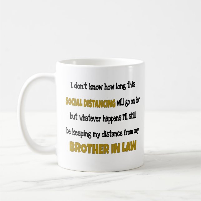  Broder i Law Social Avstånd  Kaffemugg (Vänster)