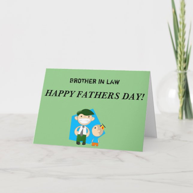 Broder i    LawHappy Fars dag Card Kort (Framsida)