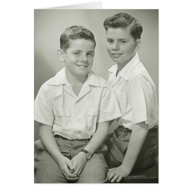 Bröder i Studio Hälsningskort (Framsidan)