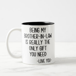 Broder-in-law-Mugg, svåger-in-law-gåva Två-Tonad Mugg