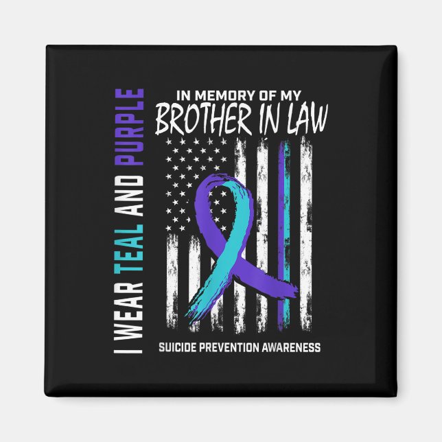 Broder in law Suicide Awareness Prevention Amerika Magnet (Framsidan)